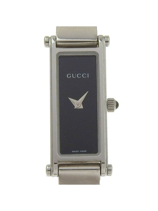 Gucci Stainless Steel Quartz Analog Display Black Dial Watch main image 5